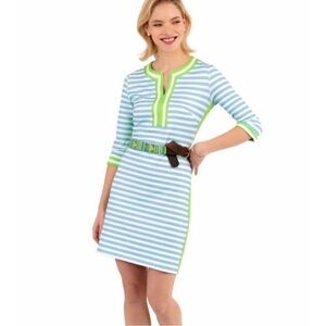 Gretchen Scott Designs The Hinkley Jersey Split Neck Dress Size Large